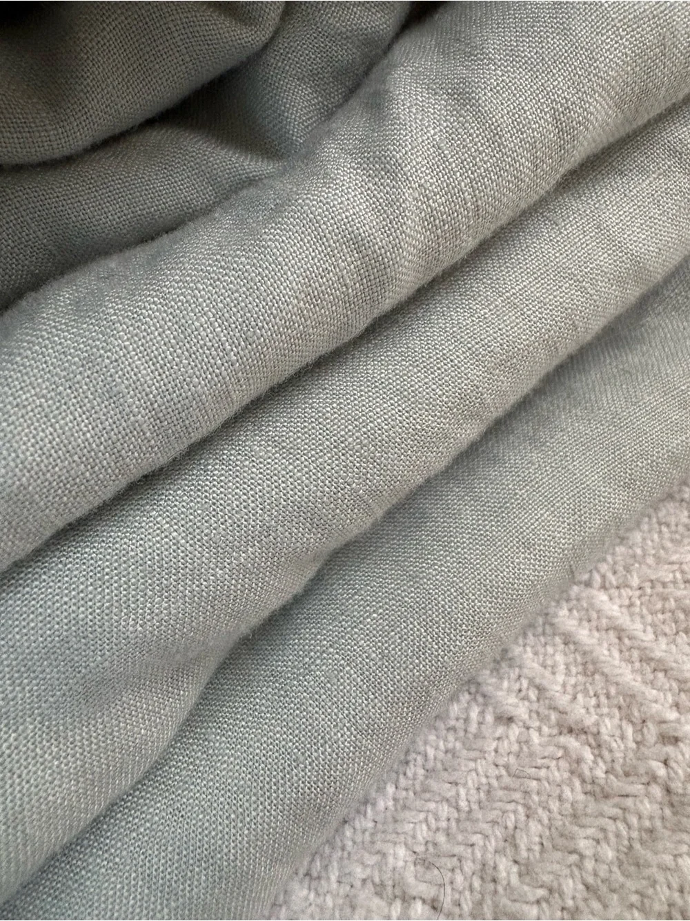 Light Sage 100% Linen Duvet Cover & Shams Set - Tuft & Needle